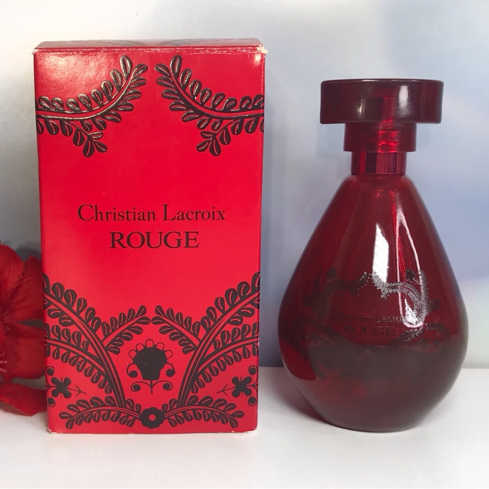Collectible Vintage Avon x Christian Lacroix Rouge Pèrfume Bottle with Box
